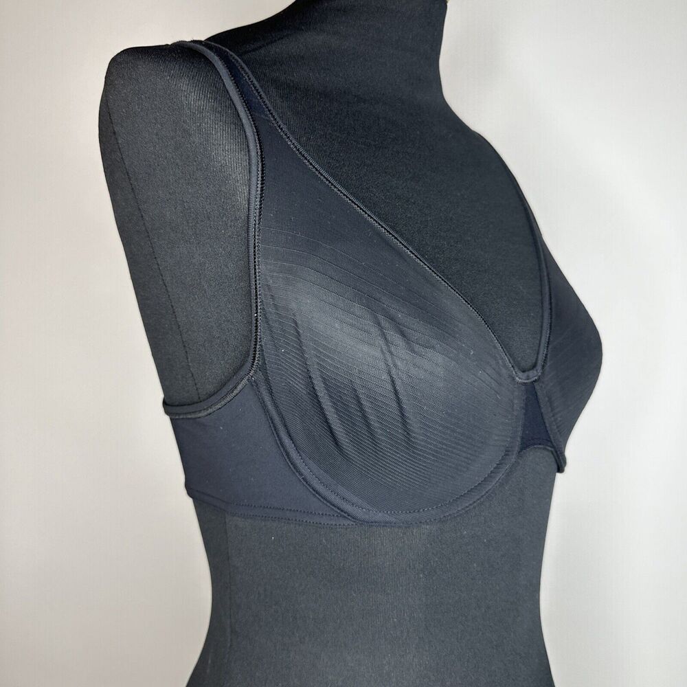 Vintage Warners Pure Electricity Sheer Black Unlined Underwire Bra Size 34C - Picture 5 of 10